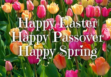 happy passover and easter greetings